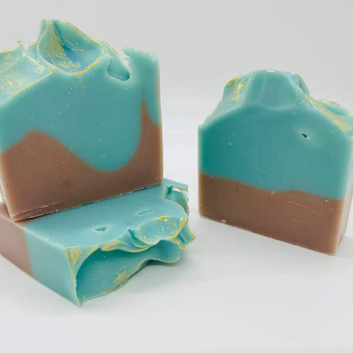 SARATOGA NATURAL BODY CARE LLC - Wholesale Bar Soap - Beach Bum Handmade Soap Bar VEGAN Cold Process Soap