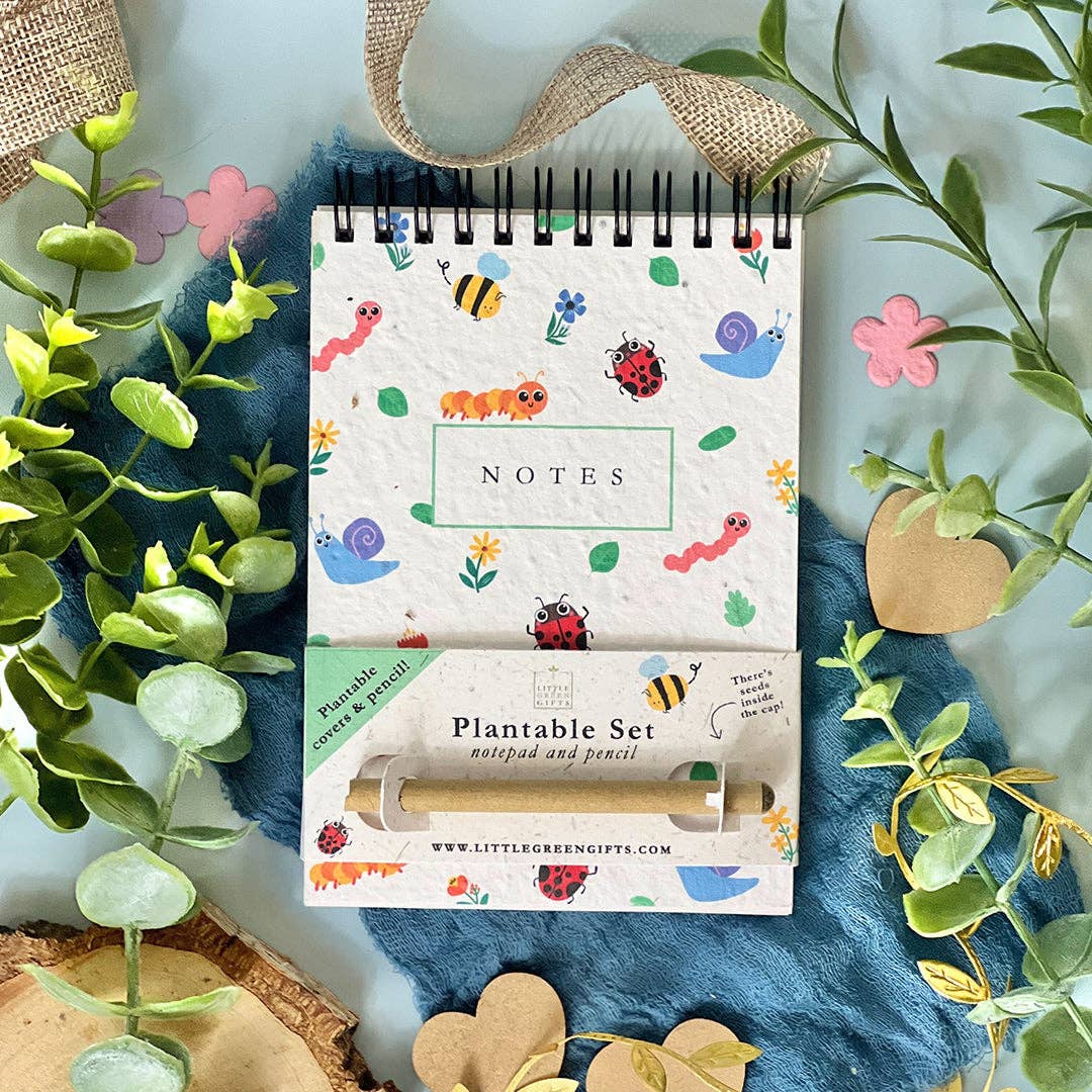 Little Green Gifts – wholesale Notepad – A6 Notepad & Pencil Set - Choice Of Designs (TU-6)4