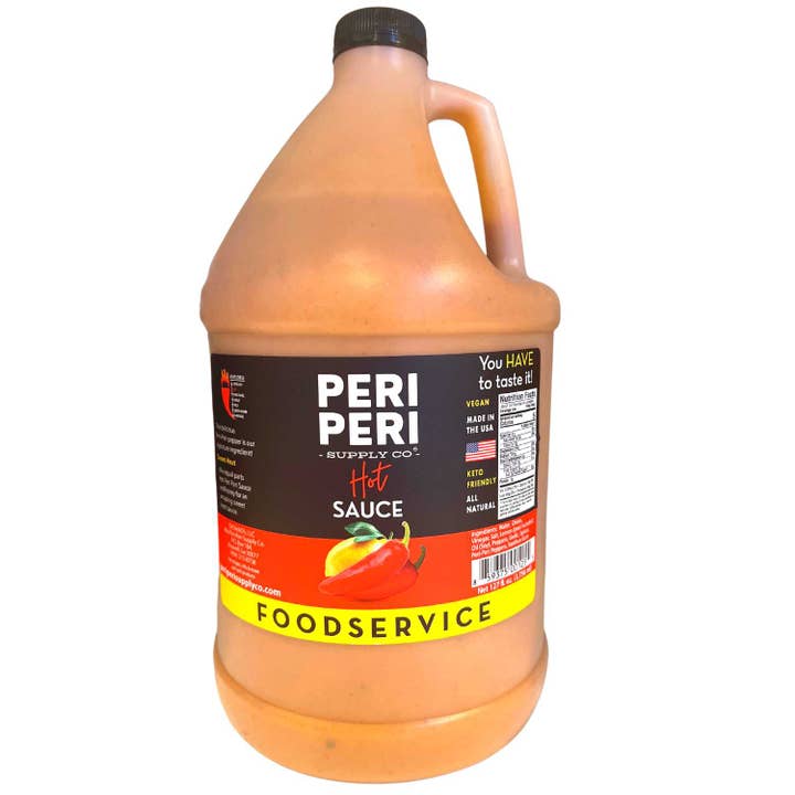 Peri Peri Supply Co. - Wholesale Hot Sauce - Hot Peri-Peri Sauce - 4 Gallons per case