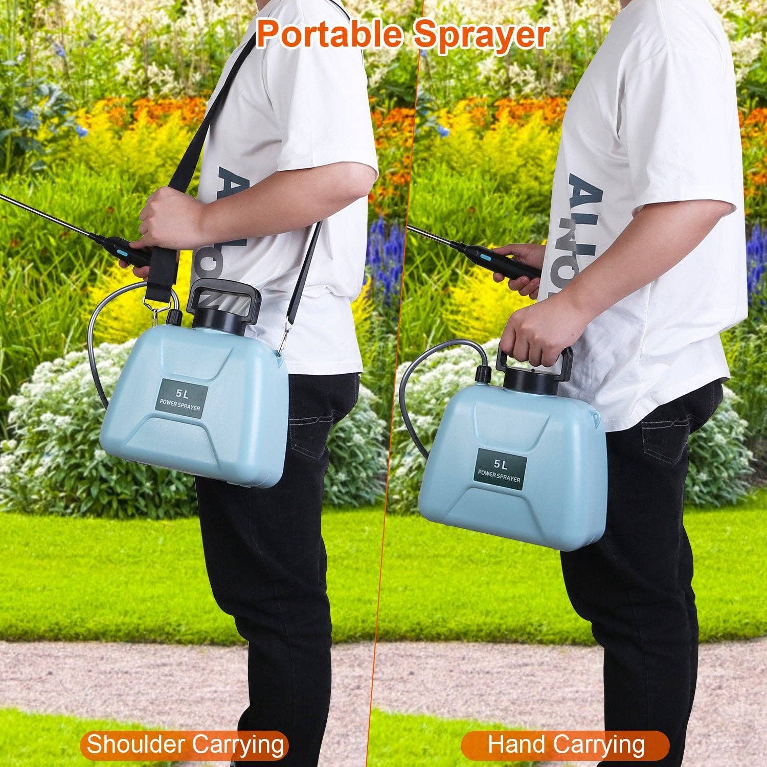 Hard Rock Health Stores - Wholesale Garden Tool - 5L/1.3Gallon Electric Plant Sprayer Telescopic Rechargeable Garden Sprayer2