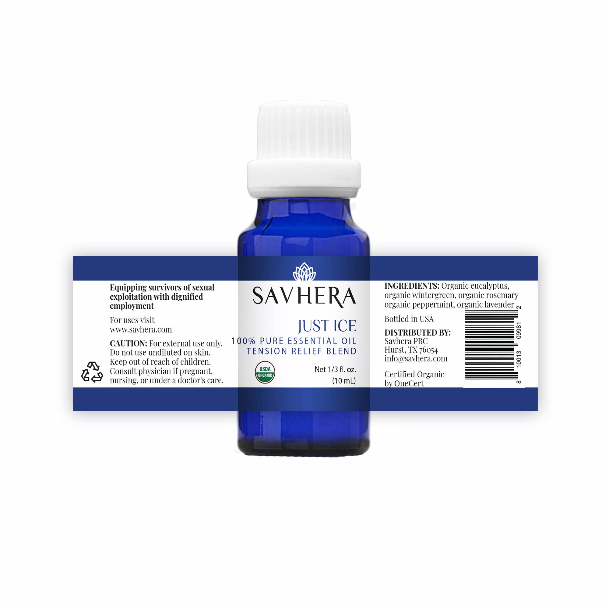 Savhera - Wholesale Essential Oil - Organic Just Ice Essential Oil (tension relief blend)2