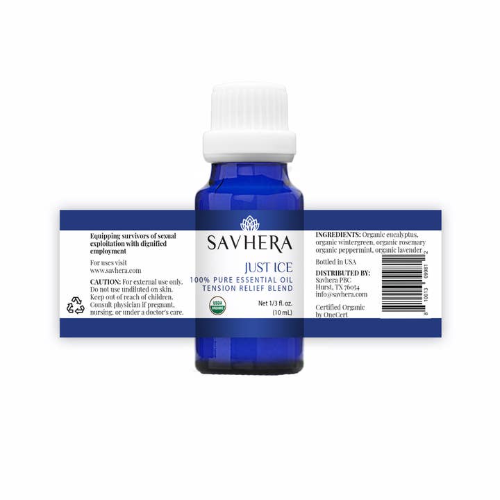 Savhera - Wholesale Essential Oil - Organic Just Ice Essential Oil (tension relief blend)2