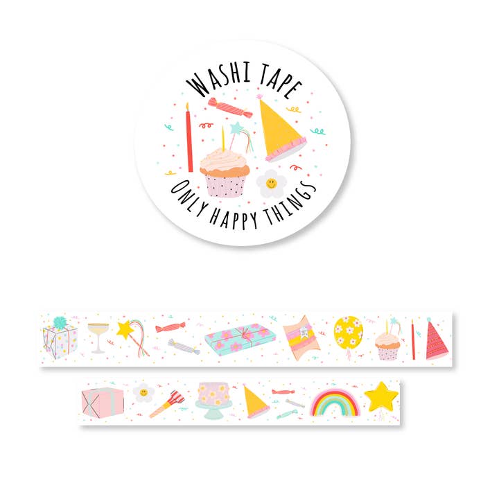 Washi Tape Partyzeit für den Großhandel von Only Happy Things Stationery