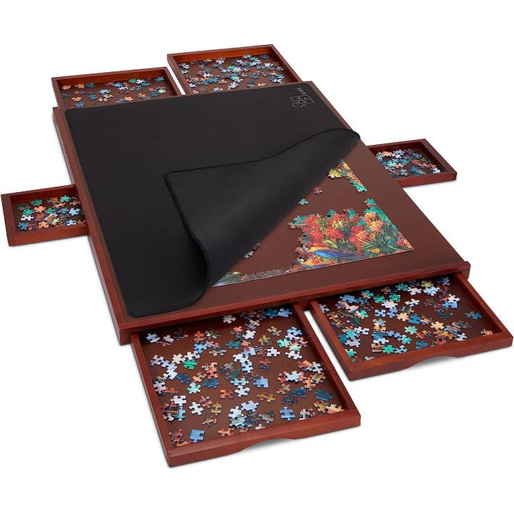 Jumbl – Großhandel Puzzle - Erwachsene – 1500-teiliges Puzzletafel aus Holz, 27 Zoll x 35 Zoll mit Deckel