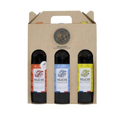 Brasserie Félicité - Wholesale Beer - Beer Gift Set 3X75Cl White Blonde Amber