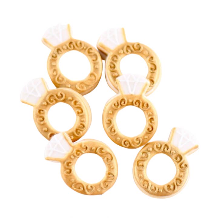 Diamond Ring Cookies for wholesale by Sweet Sanctions LLC