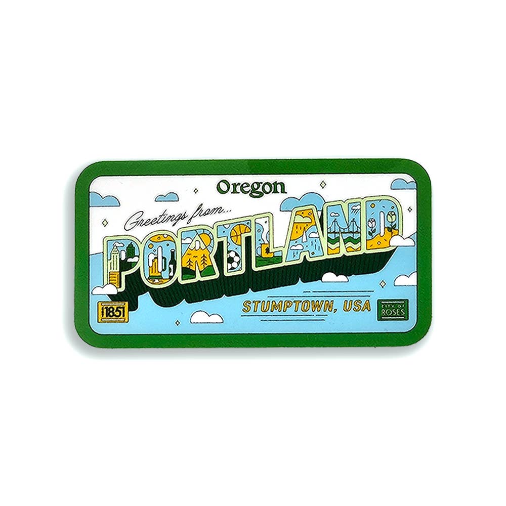 Hello From Oregon - Wholesale Sticker - Greetings From Portland License Sticker