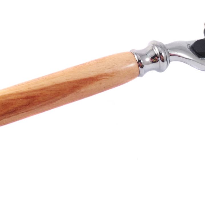 Bethlehem Olive wood custom wood razor. for wholesale by Bog and Brass