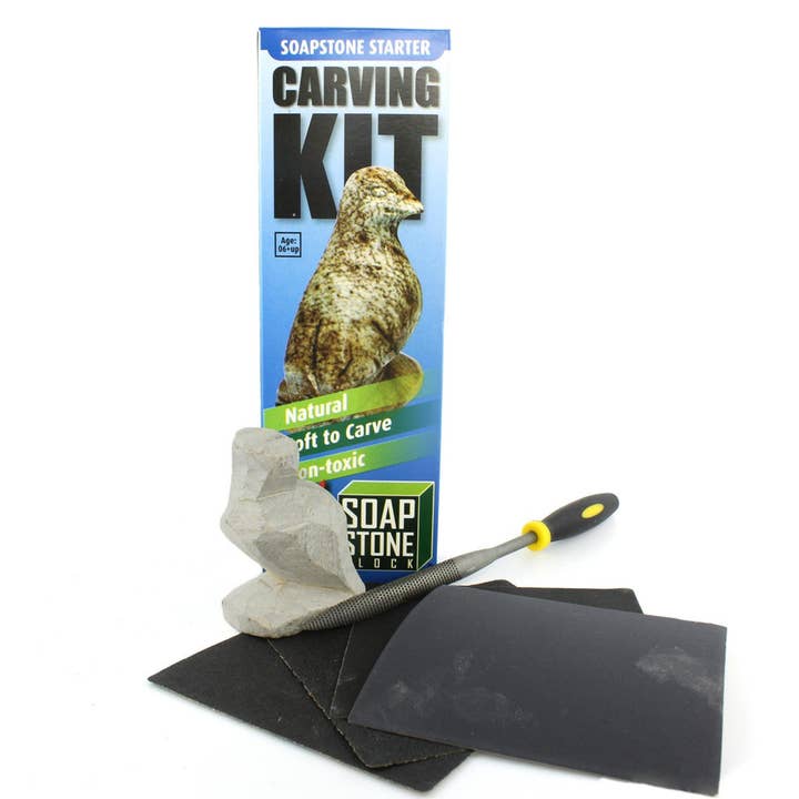 Soapstone Block - Wholesale DIY Craft Kit - Soapstone Carving Kit - Bird