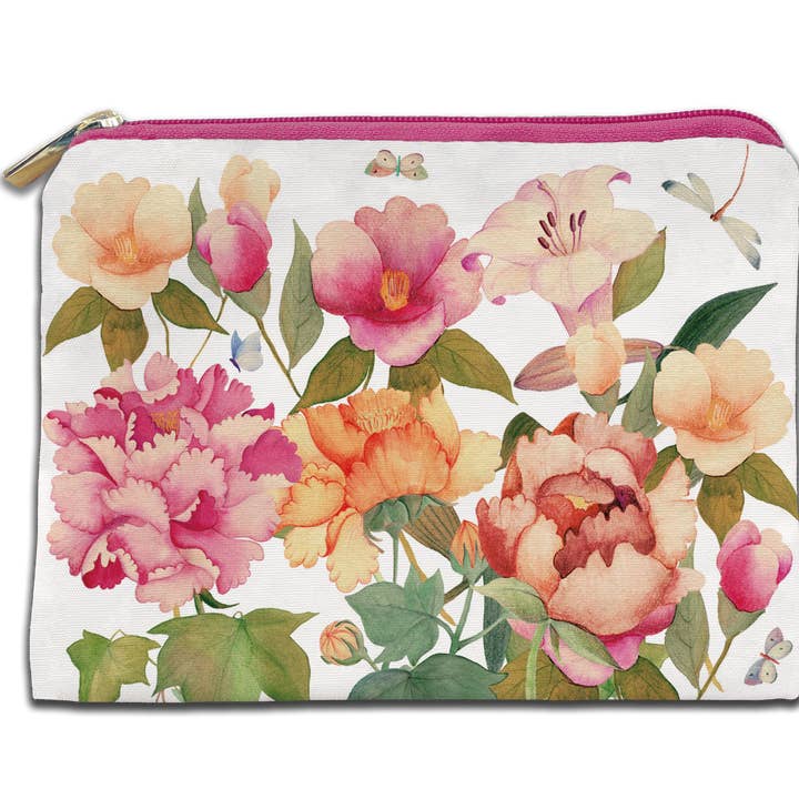 Neceser de algodón «Peonía», 100% Hecho en Italia para venta al por mayor de The Napking