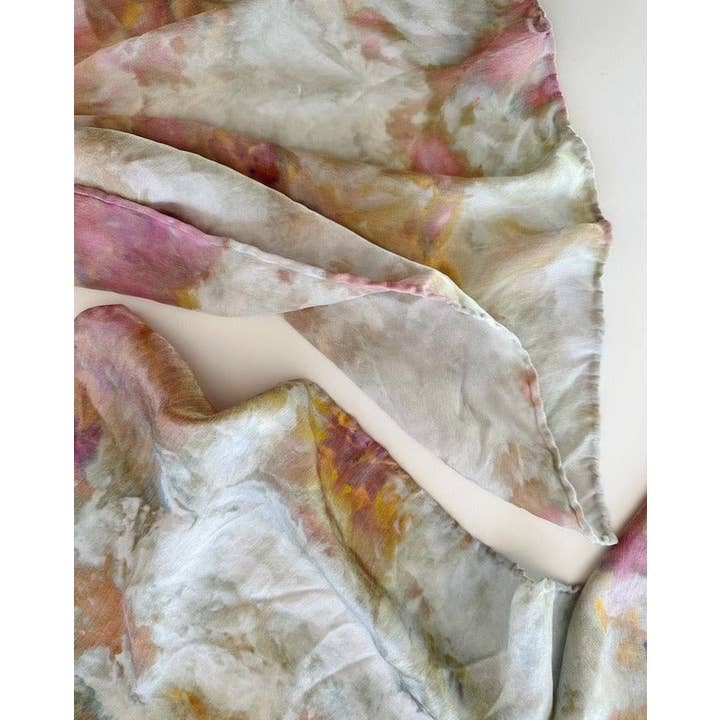 Mira Blackman - Wholesale Scarf - Women's - Silk Scarf Hand Dyed (10 Colors) Lg Tie Dye Scarves/ Bandana