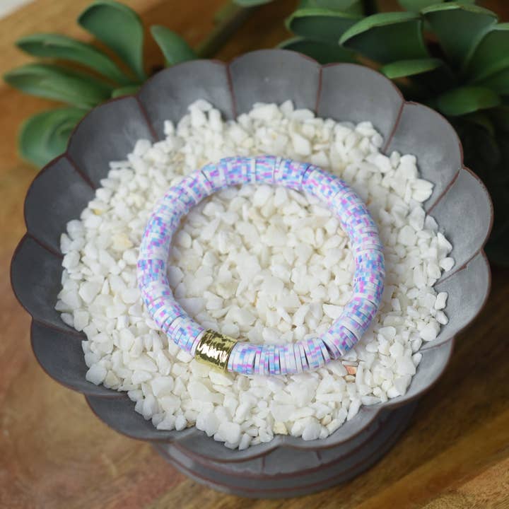 Lauren Lane – wholesale Beaded bracelet – Kendra Silicone Disc Stretch Bracelets20