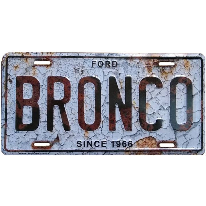 Ford Bronco - License Plate for wholesale by Signs 4 Fun