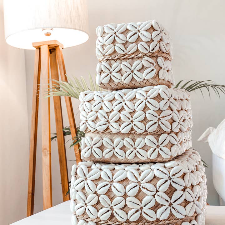 The Artisan and Company – Engroshandel Pynteæske – Dekorative Cowrie Shell perleæsker3