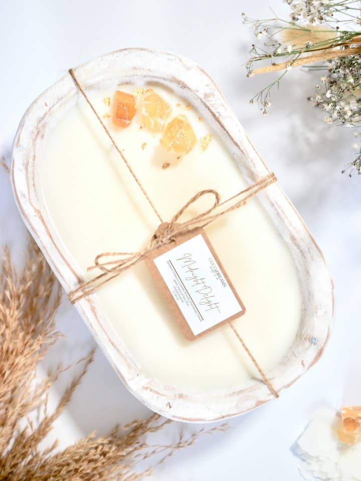 MIDNIGHT DELIGHT BOWL for wholesale by Coco Dreams Candle & Co LLC