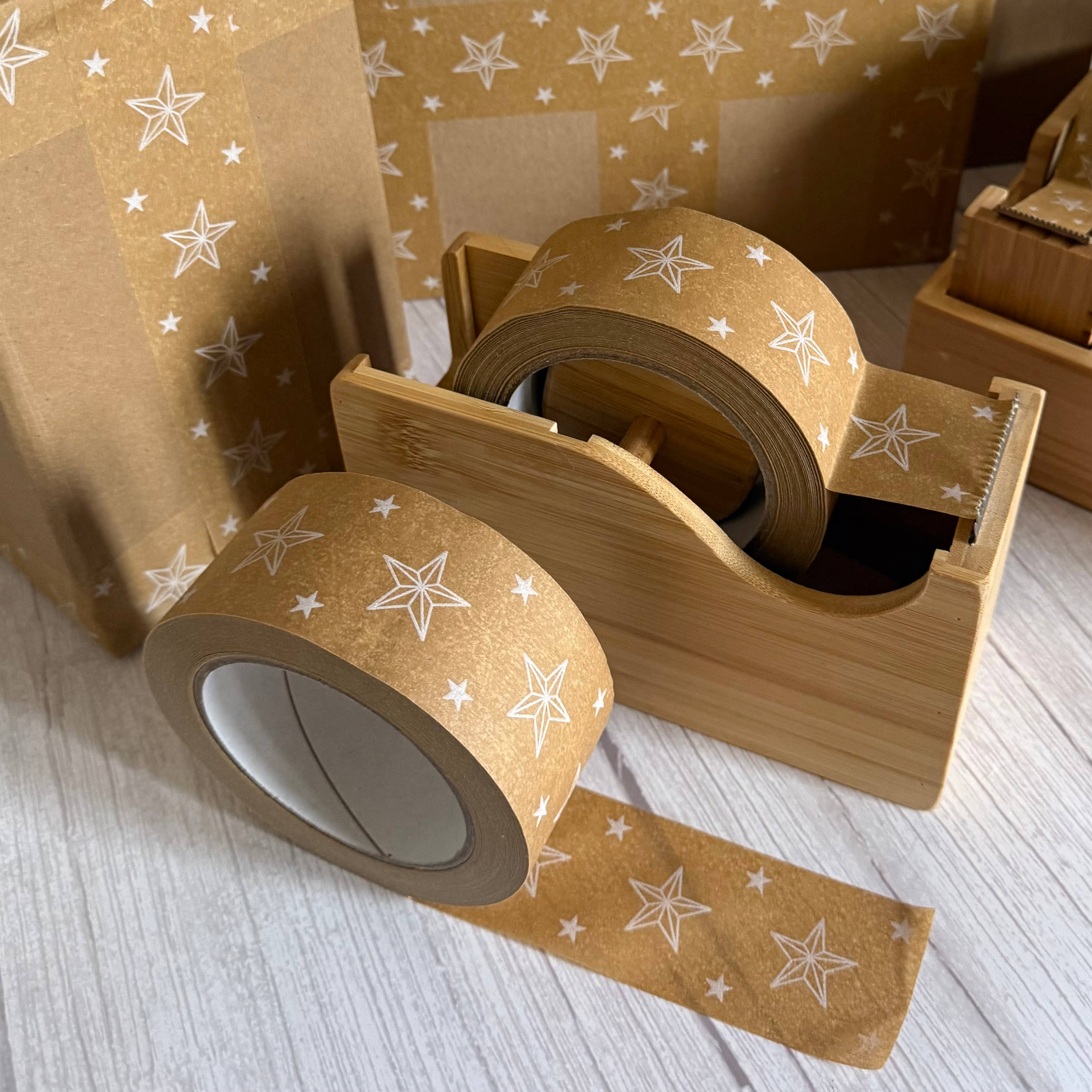 Cascayde – wholesale Tape – Star 48mm - Festive Wrapping & Packaging Tape2