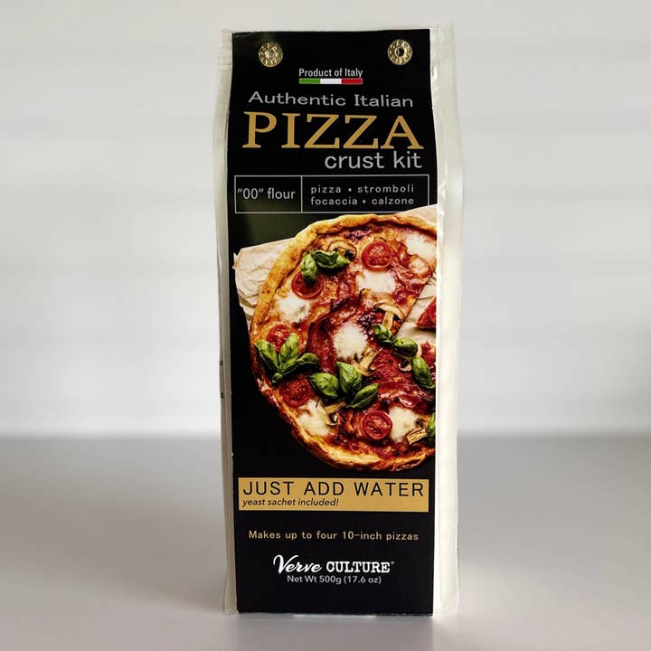 Verve Culture - Vente Coffret de cuisine - Kit de croûte à pizza italienne « 00" 500g - Pizza Flour