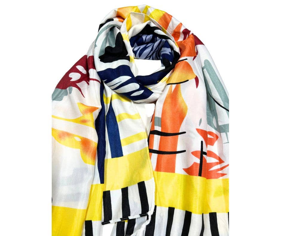 scaarf.com - Wholesale Scarf - Women's - Printed Multicolor Polyester Scarf For Women:2