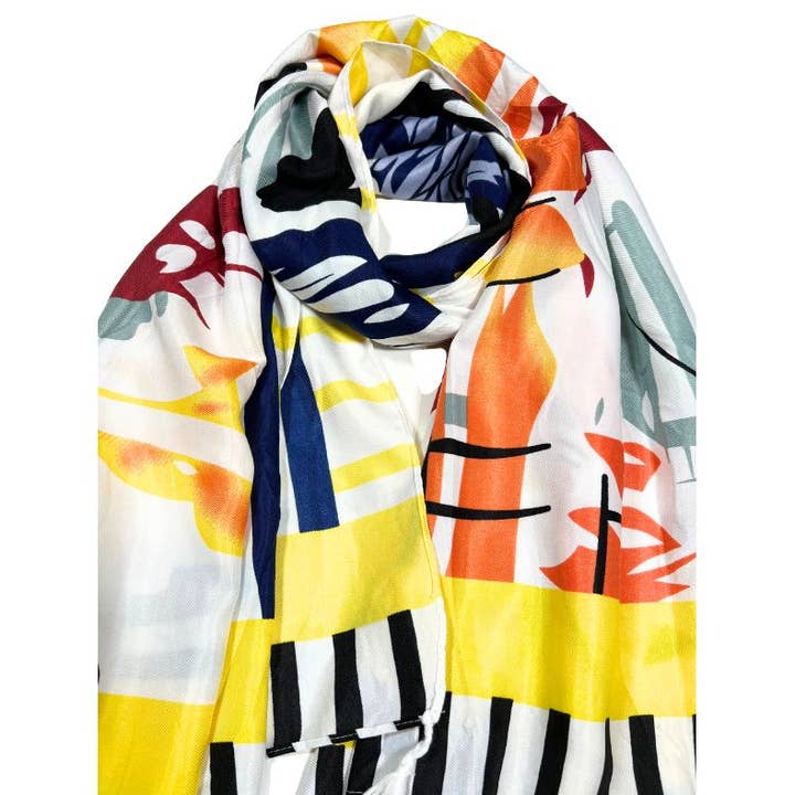scaarf.com - Wholesale Scarf - Women's - Printed Multicolor Polyester Scarf For Women:2