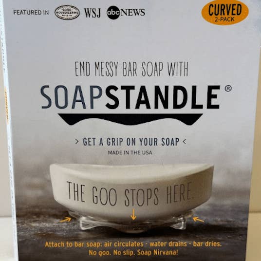 SoapStandle, LLC - Wholesale Bath Soap Dish - SoapStandle® - Curve 4-Pack6