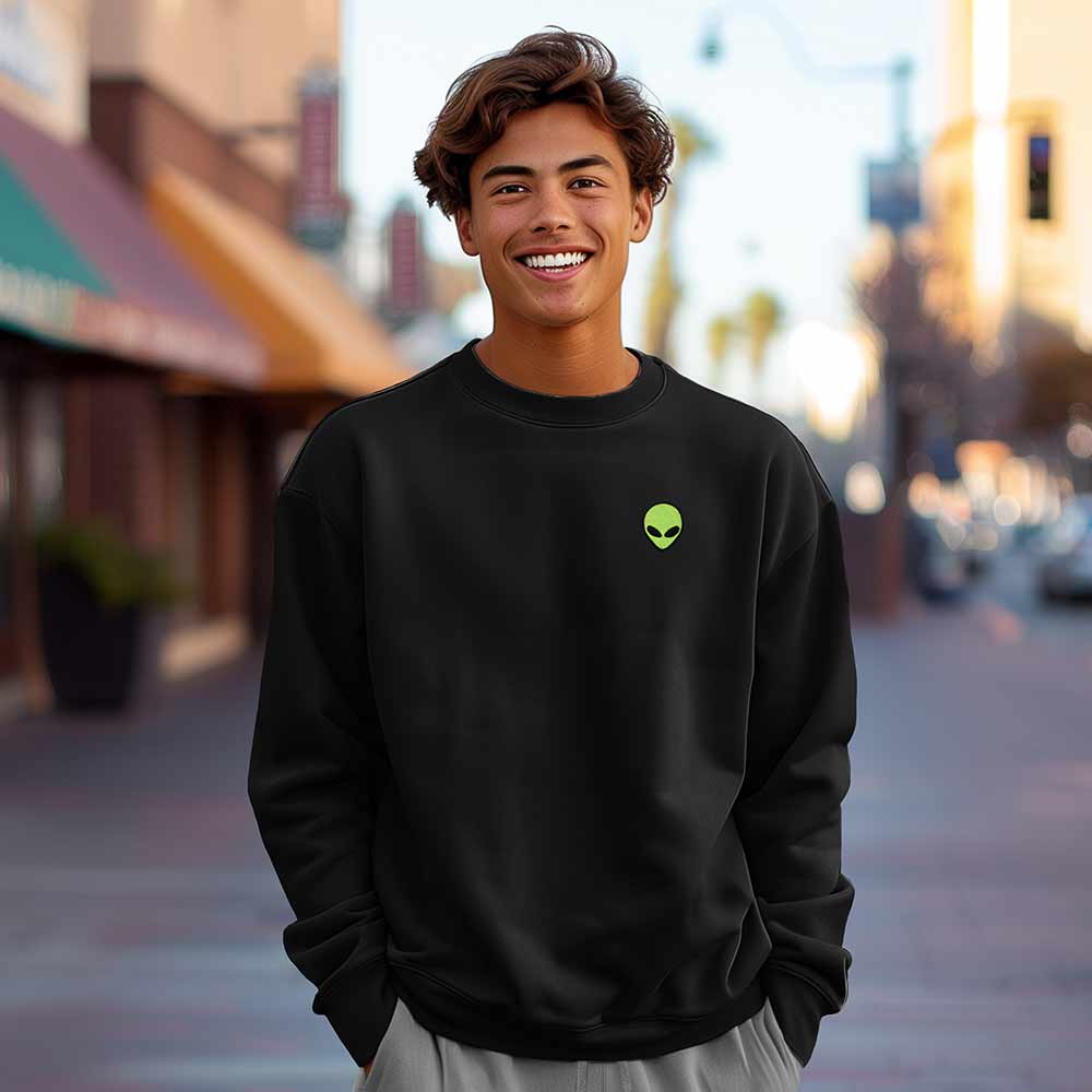 Dalix - Wholesale Grafisch sweatshirt - Uniseks - Dalix Alien Zware Relaxte Sweater2