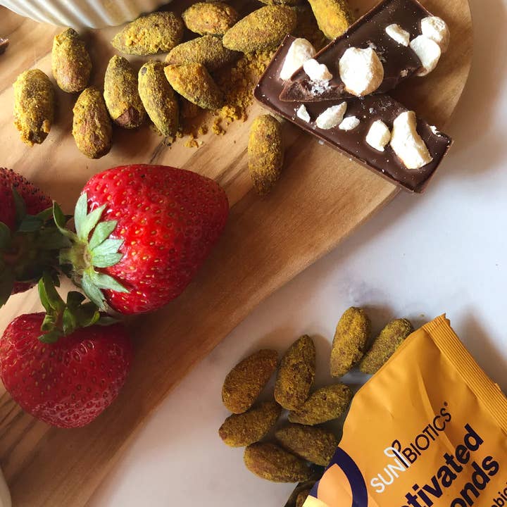 Windy City Organics - Venta al por mayor Frutos secos - Almendras activadas con probióticos, súper cursis, 1 onza