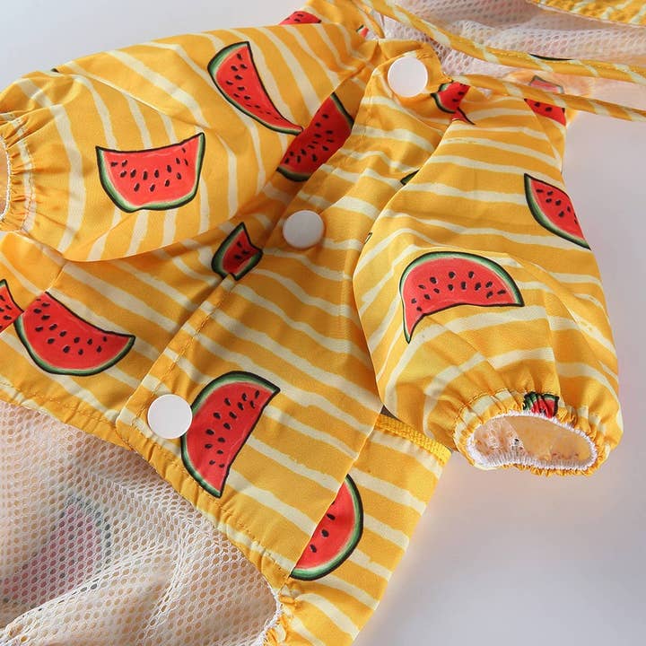 PAWPAWwholesale - Wholesale Pet Raincoat - Dog - Small Dog Full-Cover Raincoat with Harness Access_CWMM69014