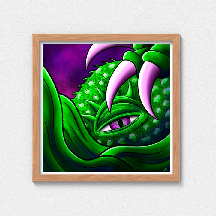 Hannah Kate Makes - Wholesale Art Print - Hibernate Art Print - Creepy Sea Creature14