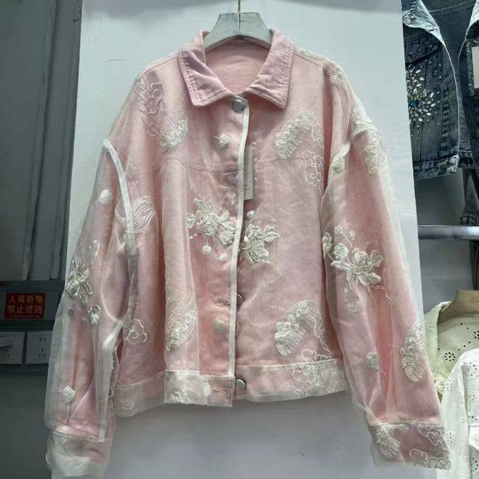 PEACH ACCESSORIES – wholesale Denim jacket – Women's – Cloud Veil Denim Jacket DNM098