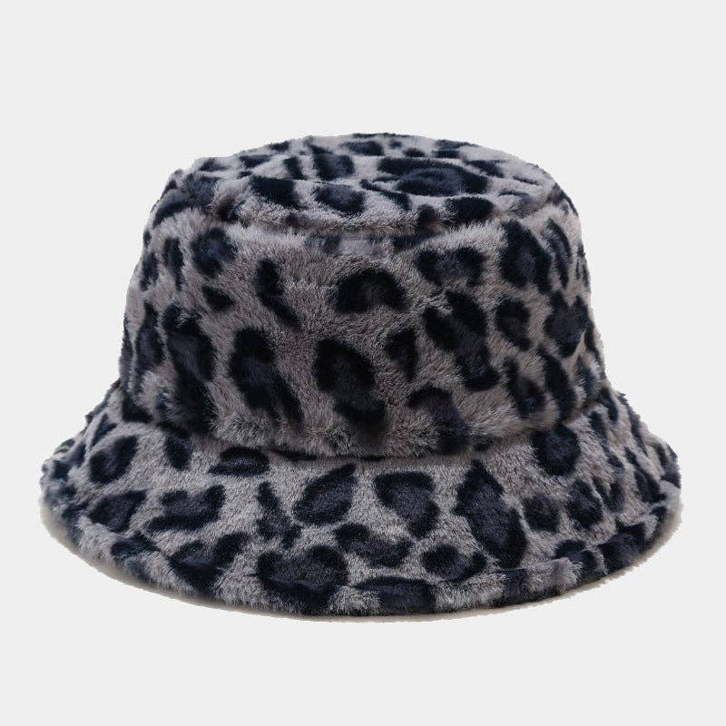 Dipped Shop - Venta al por mayor Gorro estilo pescador - Mujer - Versátiles sombreros de pescador gruesos con estampado de leopardo DPBH03257
