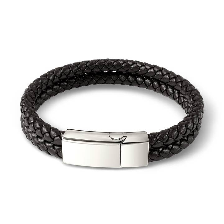 Dobbeltlags flettet PU-læderarmbånd - Tilpasset armbånd for engroshandel hos Anavia