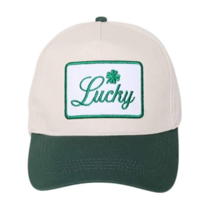 ST. PATRICK'S LUCKY Patch Two Tone Baseball Cap for wholesale by David And Young