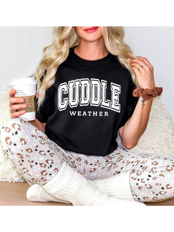 Axle Rose Co - Wholesale Screen Printed T-Shirt - Women's - Cuddle Weather t-shirt0