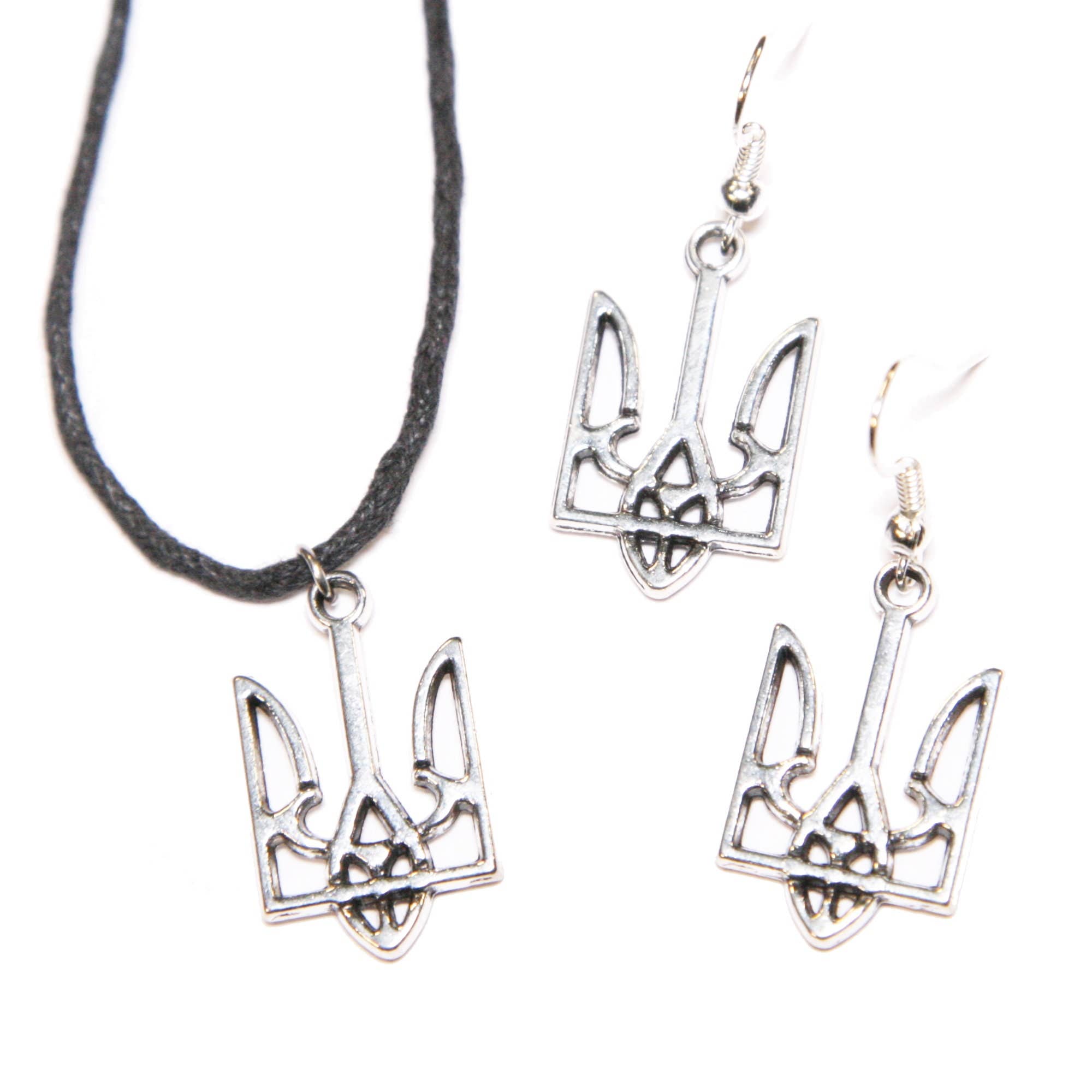 SomeBijoux4You - Wholesale Pendant/Charm Necklace - Ukrainian Emblem Necklace, Silver Ukraine Tryzub Jewellery7