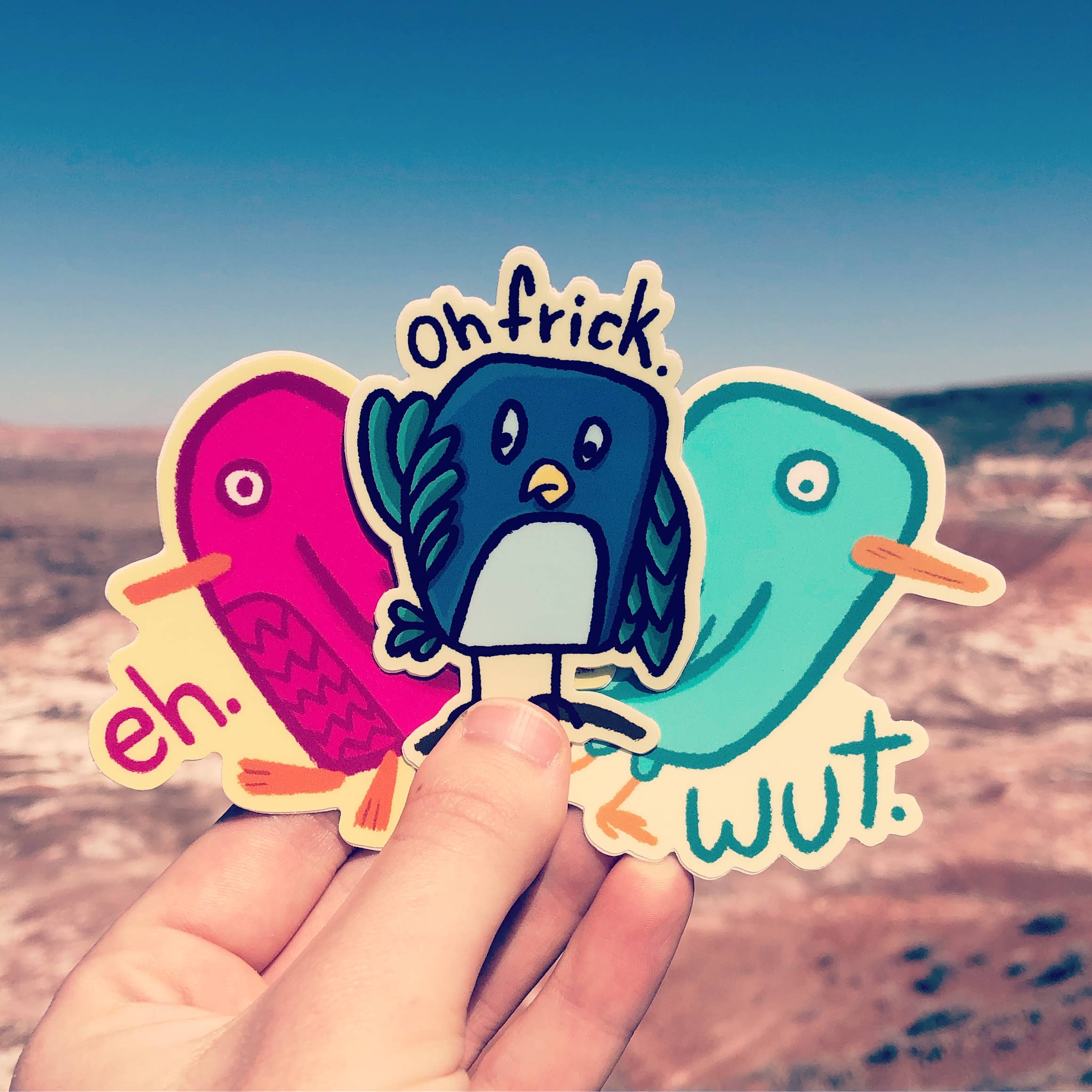 Little Hiker Bird - Wholesale Sticker - Wut Bird Vinyl Sticker2