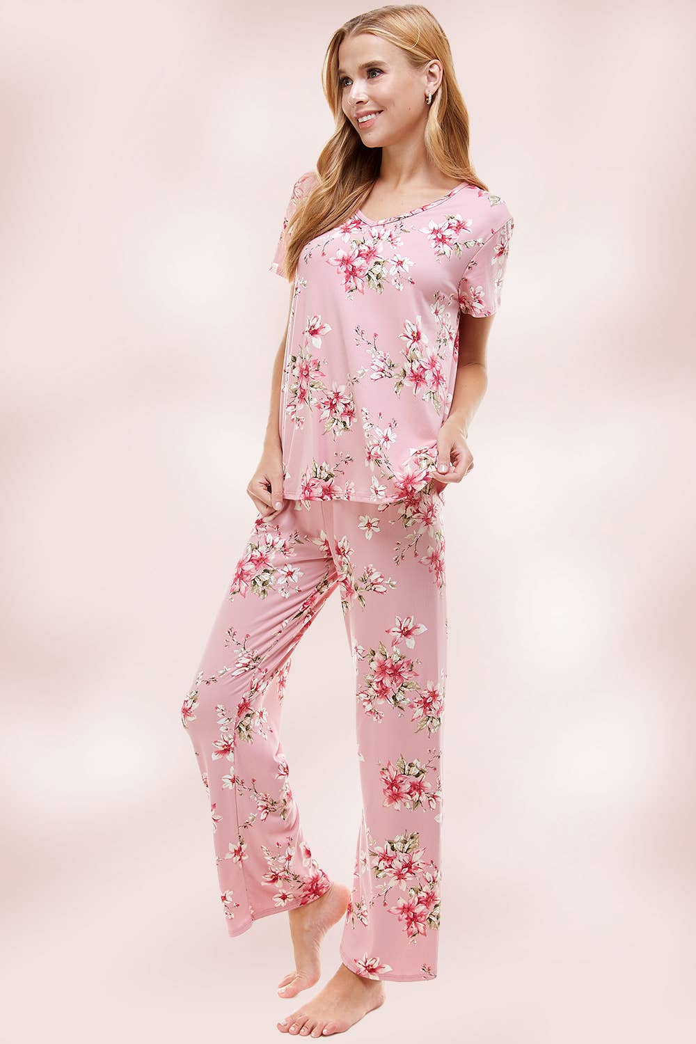 MILEY + MOLLY - Wholesale Lounge Set - Women's - LOUNGEWEAR SET FOR WOMEN'S FLORAL PAJAMA9