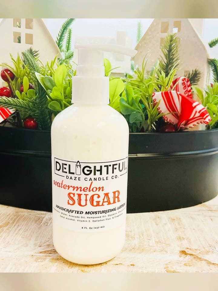 Watermelon Sugar Handcrafted Lotion for wholesale by Delightful Daze Candle Co.