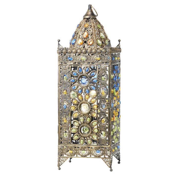 River of Goods - Wholesale Accent/Desk Lamp - 24"H Esther Jeweled Moroccan Brass Table Lamp2