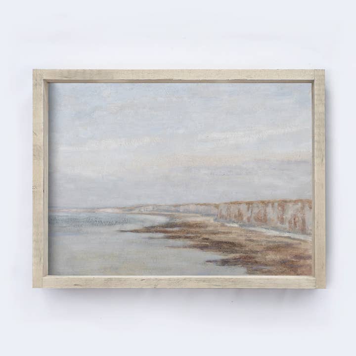 Vintage Neutral Beach Print | Coastal Wall Art A165 for wholesale by Hoekstra Decor