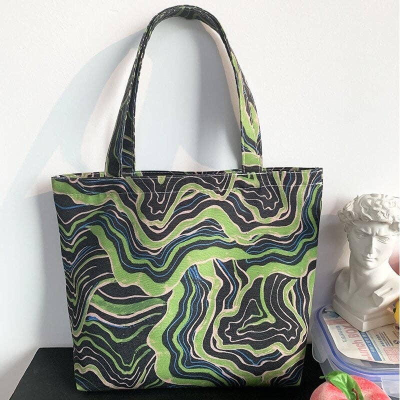 FurDecoration – Engroshandel Tote bag - Dame – Frisk blomstergitterstoftaske3