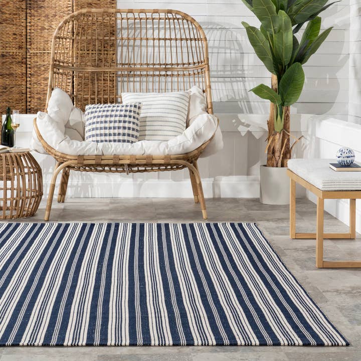 nuLOOM - Wholesale Area Rug - Home Conservatory Ticking Stripe Handwoven Indoor/Outdoor Area Rug28