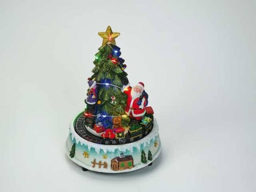 Musicbox world - Wholesale Christmas Decoration - Music box - Santa Claus and train