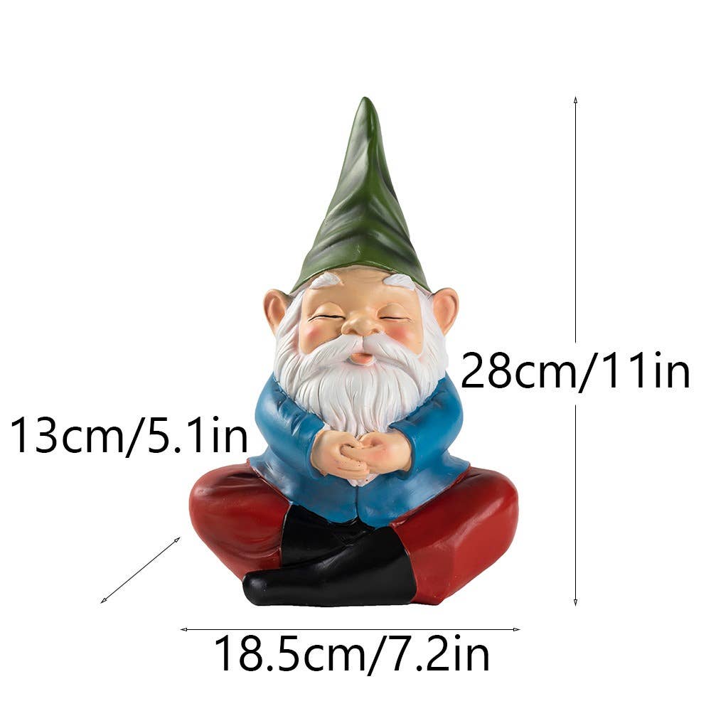 Liffy - Wholesale Tuinkabouter - Meditatie Tuinkabouter Hars Beeldje Buiten Tuindecoratie0