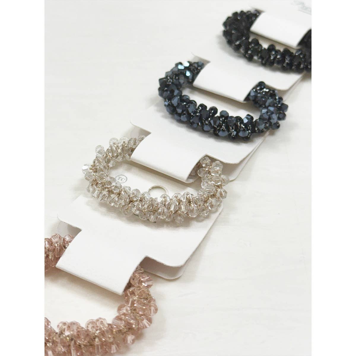 MIX COLOR Shiny Crystal Hair Tie Set for wholesale on Faire5