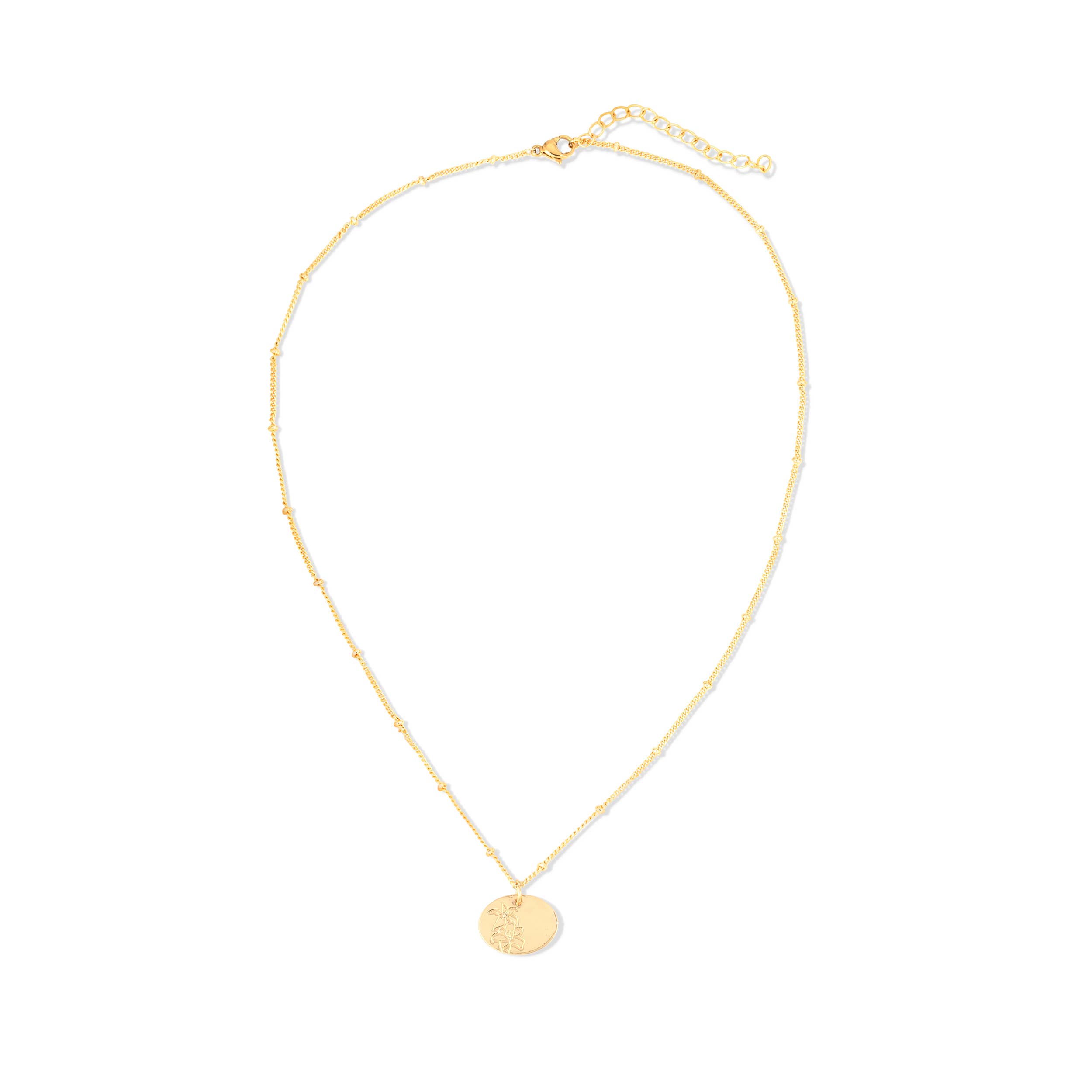 Lucky Feather - Wholesale Pendant/Charm Necklace - Birth Flower Necklace - May1