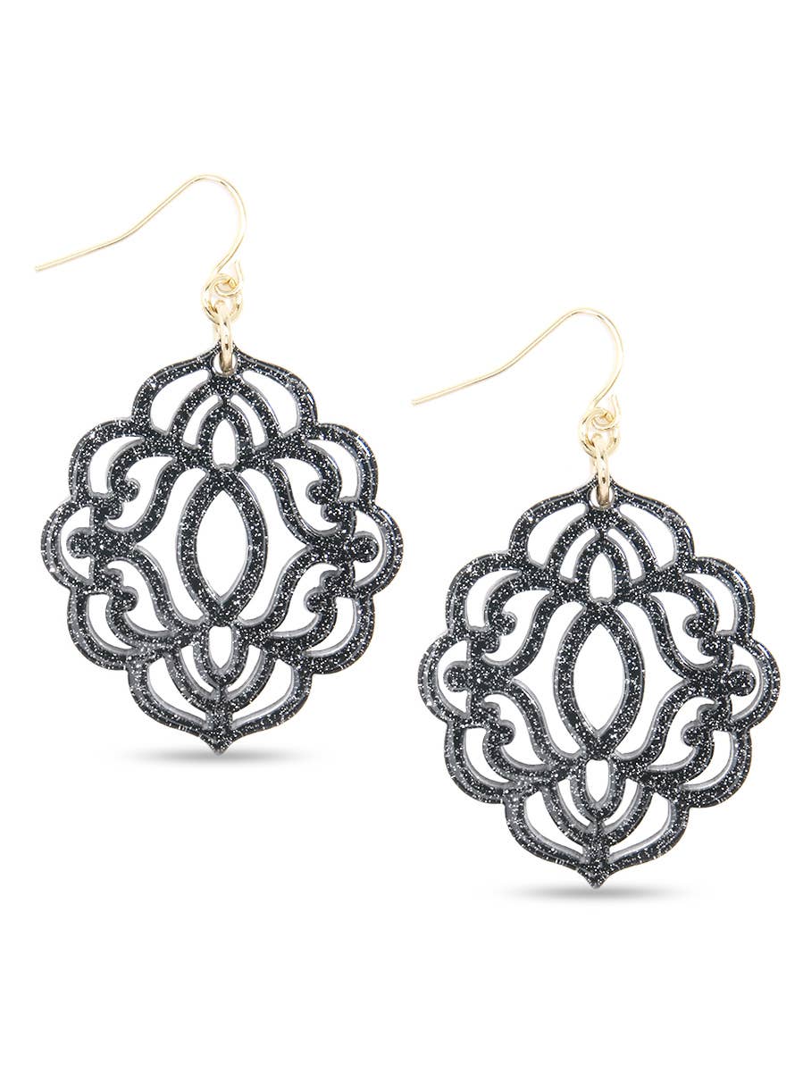 ZENZII Jewelry – Engroshandel Hængeøreringe og creoløreringe – Barok Resin Drop Øreringe0