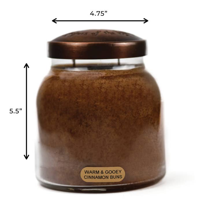A Cheerful Giver - Wholesale Jar/Filled Candle - KOTL Papa Candle (34oz.) – Warm & Gooey Cinnamon Buns