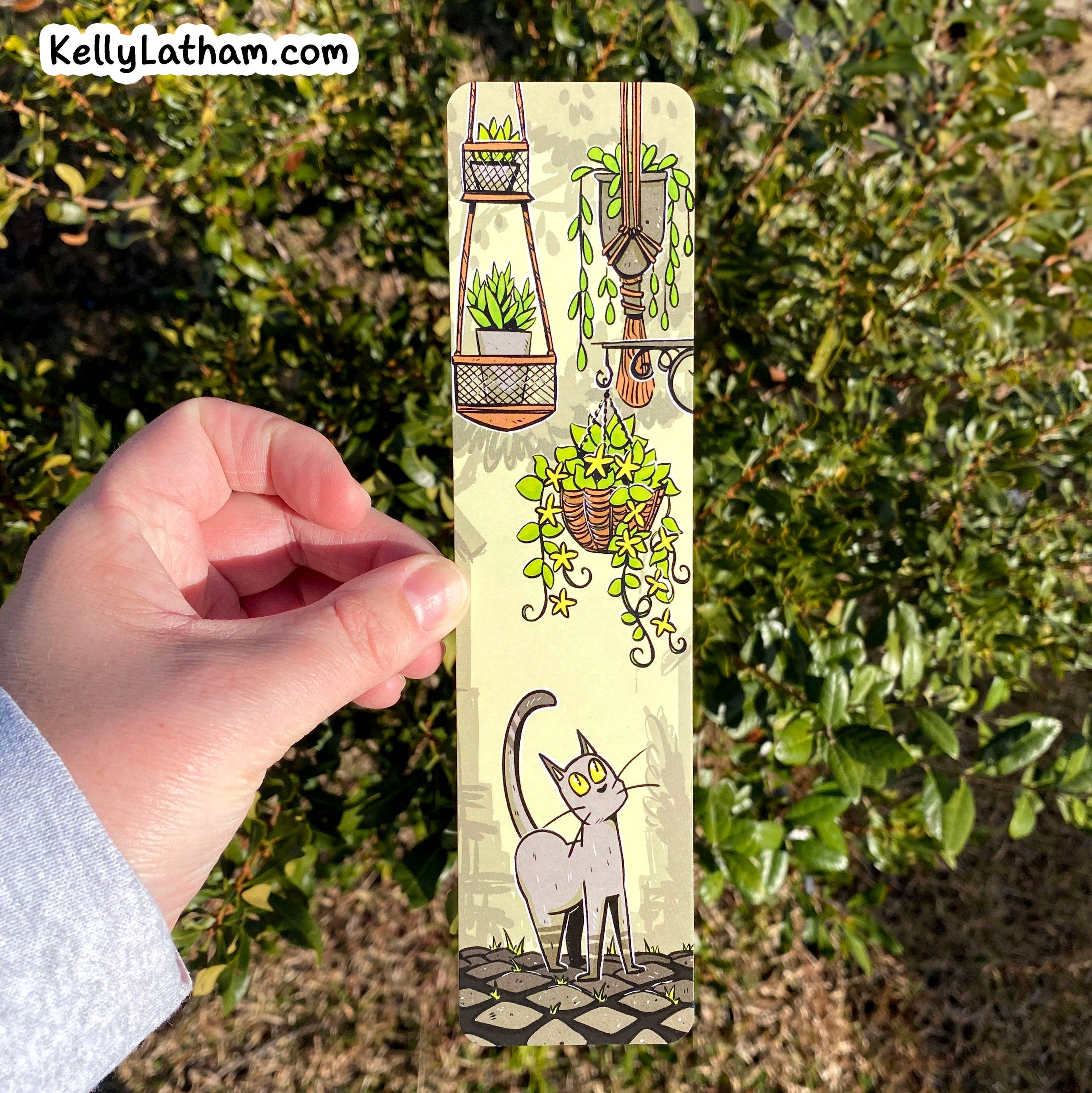 Kelly Latham Art - Wholesale Bookmark - Cat Bookmark Houseplant Gift Bookstore Lifestyle Shop Item3