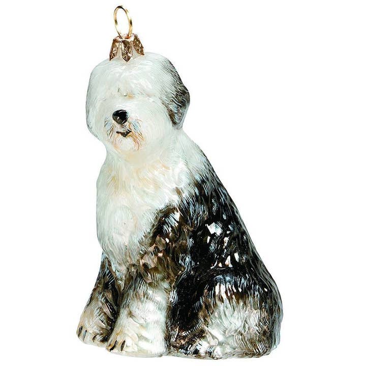 Ornement Verre Old English Sheepdog pour la vente par Joy To The World Collectibles