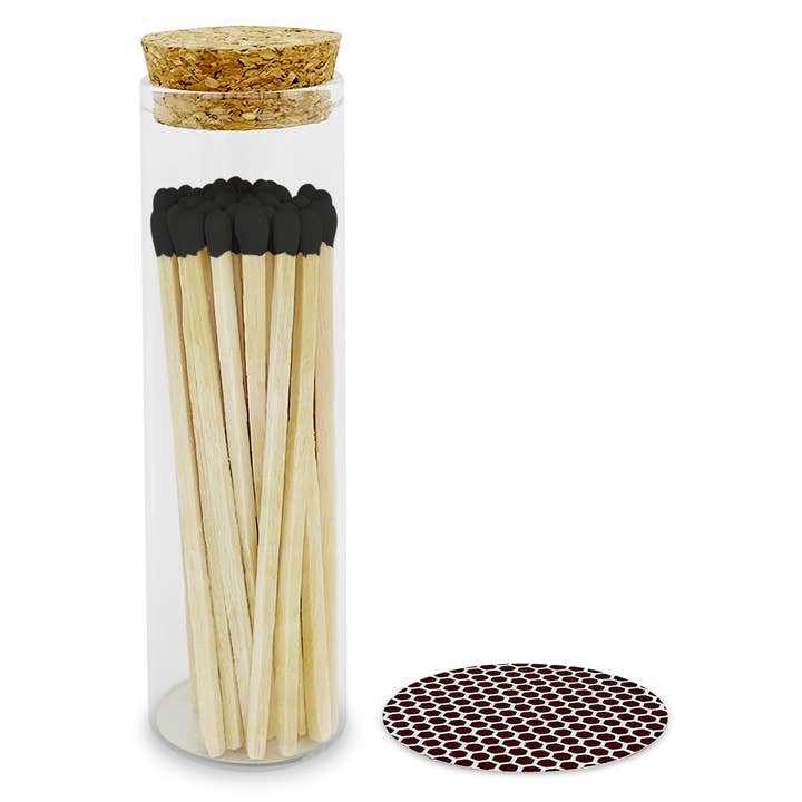 Thankful Greetings – wholesale Matches – Custom Branded - 4" Matches in Chic Jar1